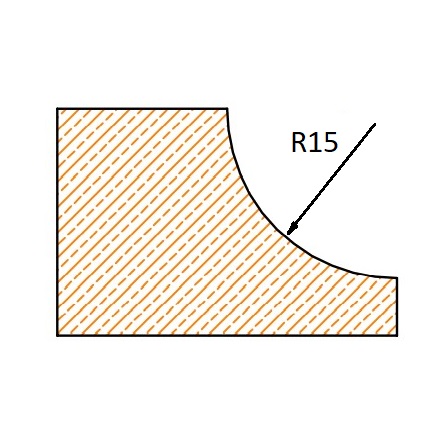 Fresa para Moldura Ø100 x 30 - 3 Dentes - Cód. 1425.02